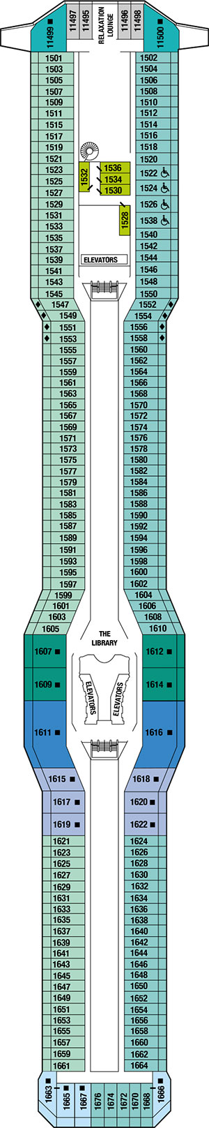 Celebrity Solstice Deck 11 - Penthouse Deck deck plan