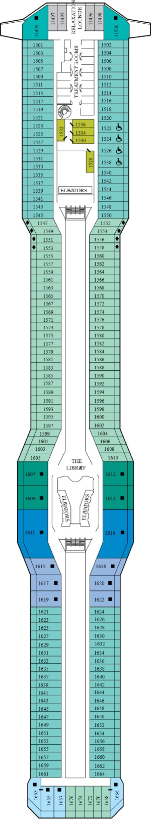 Celebrity Solstice Deck 11 - Penthouse Deck deck plan