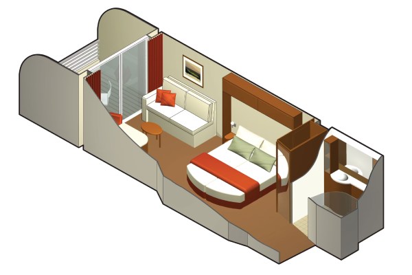 Veranda Stateroom (Partial View)