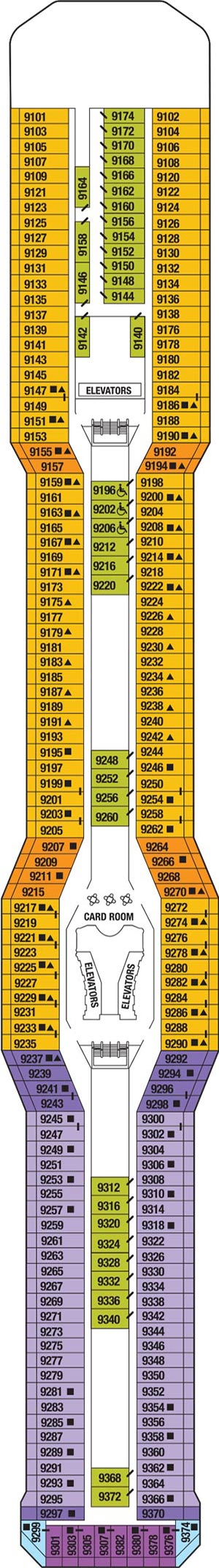 Celebrity Equinox Deck 9 Panorama deck plan