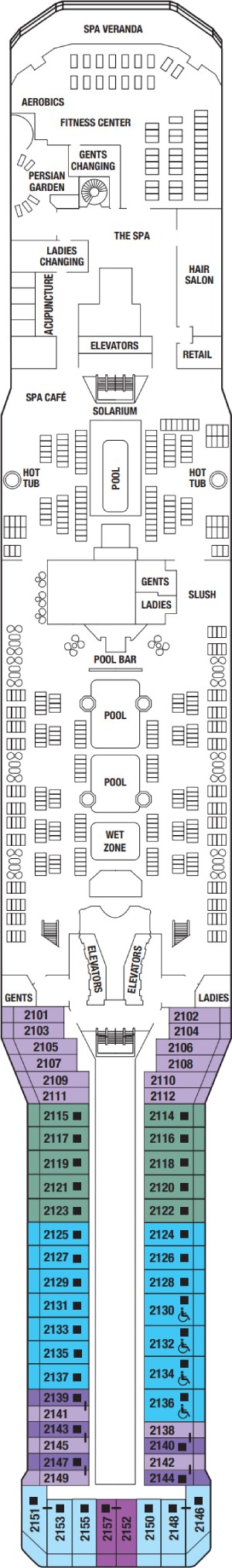 Celebrity Equinox Deck 12 Resort deck plan