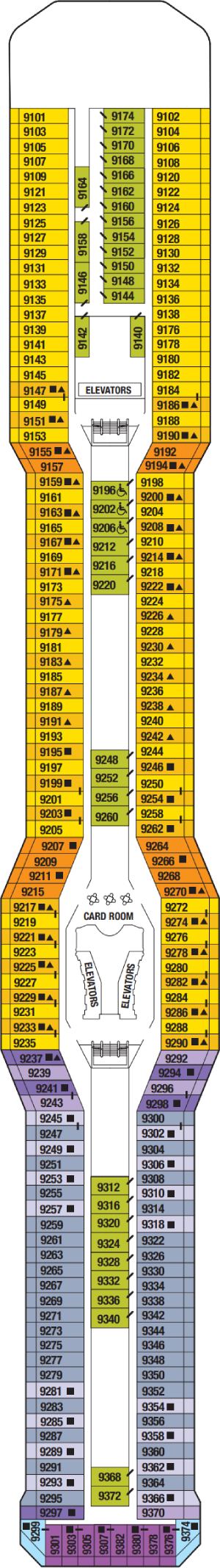 Celebrity Equinox Deck 9 Panorama deck plan