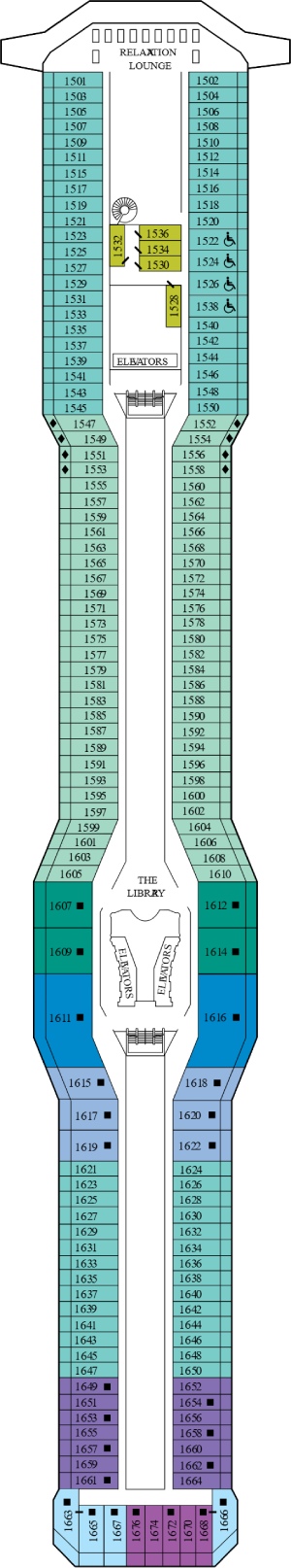 Celebrity Equinox Deck 11 Penthouse deck plan