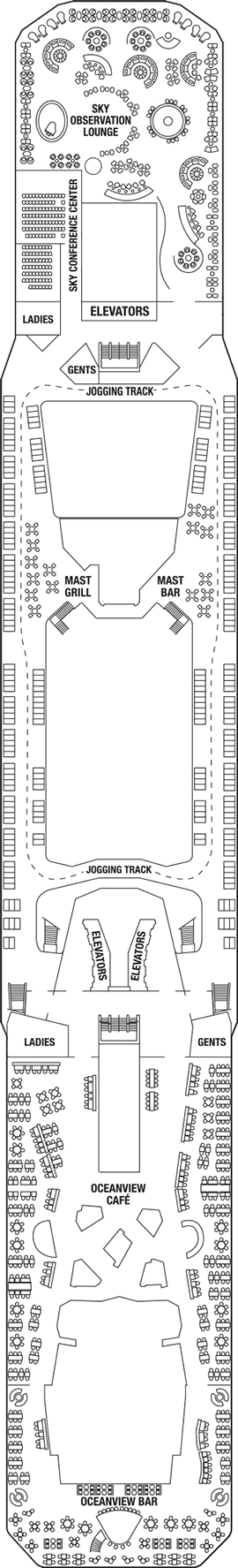 Celebrity Equinox Deck 14 Lido deck plan