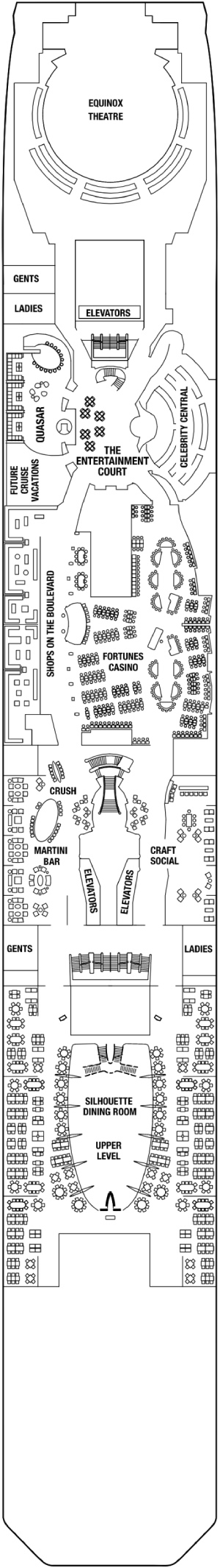 Celebrity Equinox Deck 4 Promenade deck plan