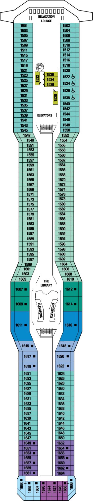 Celebrity Equinox Deck 11 Penthouse deck plan