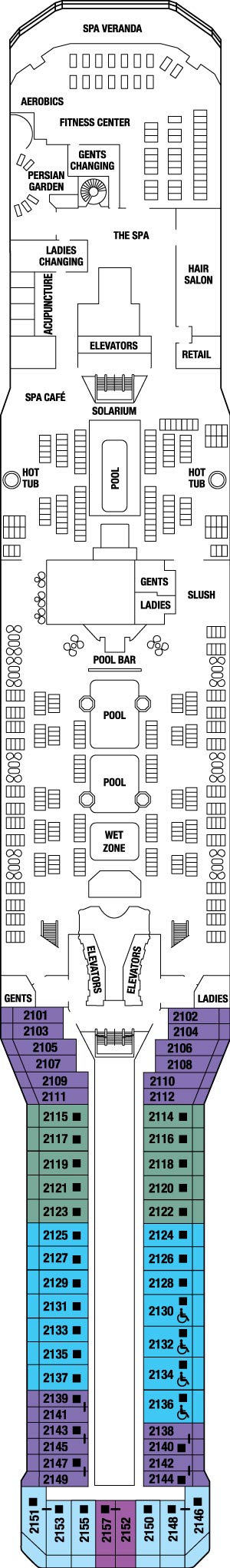 Celebrity Equinox Deck 12 Resort deck plan