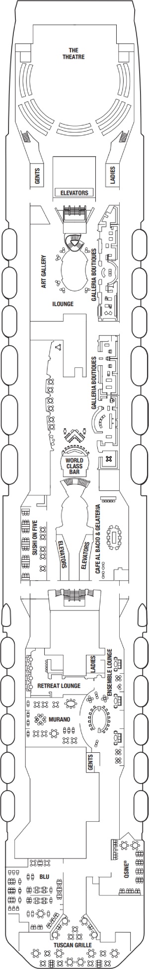 Celebrity Eclipse Deck 5 deck plan