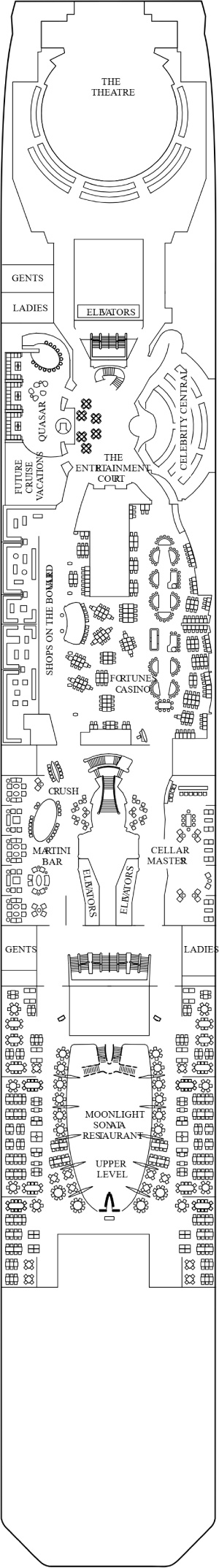 Celebrity Eclipse Deck 4 deck plan