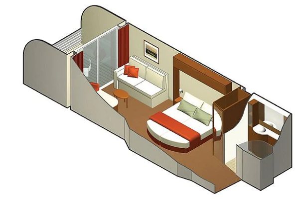 Veranda Stateroom (Partial View)