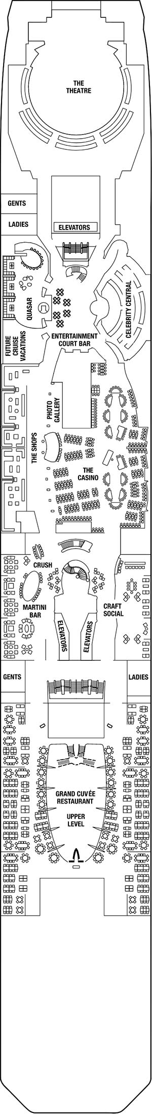 Celebrity Silhouette Deck 4 deck plan