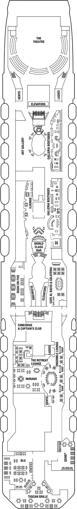 Celebrity Silhouette Deck 5 deck plan