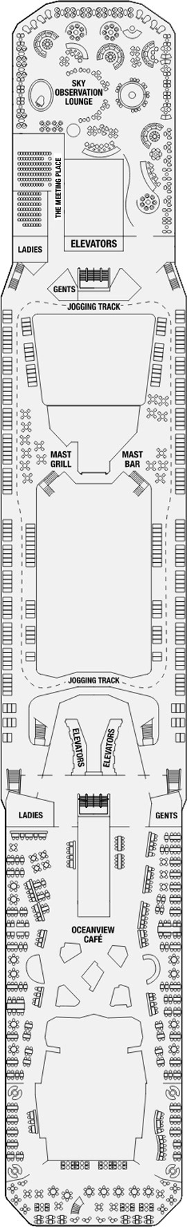 Celebrity Silhouette Deck 14 deck plan