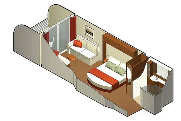 Veranda Stateroom (Partial View)