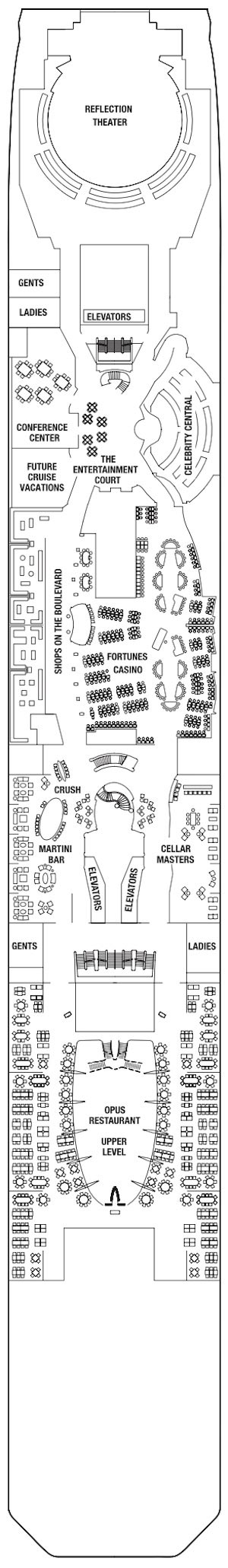 Celebrity Reflection Deck 4 deck plan