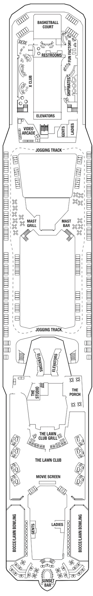 Celebrity Reflection Deck 15 deck plan