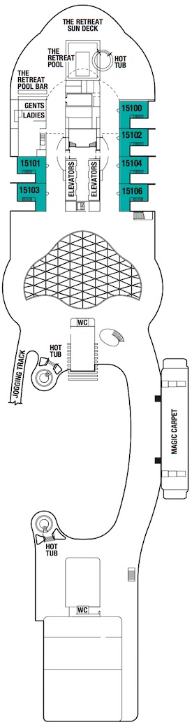 Celebrity Edge Deck 16 deck plan