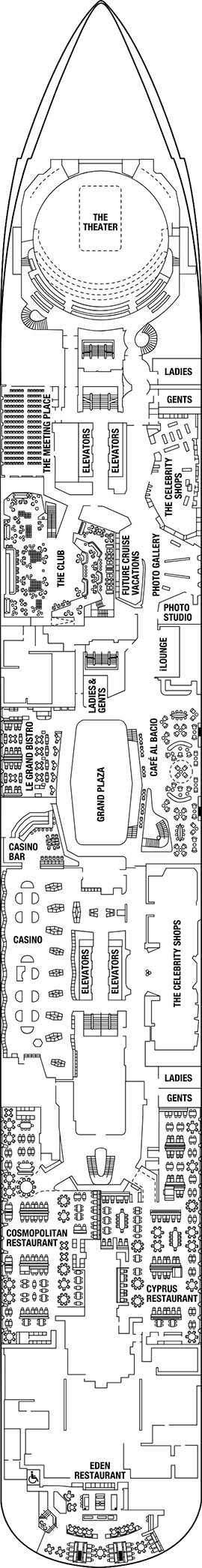 Celebrity Edge Deck 4 deck plan