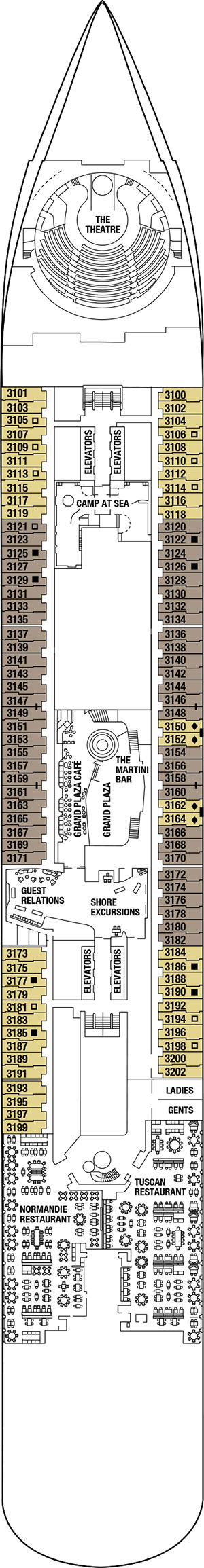 Celebrity Edge Deck 3 deck plan