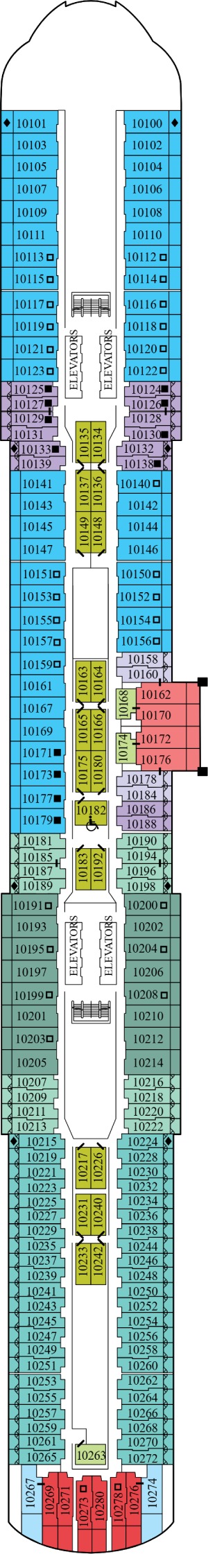 Celebrity Edge Deck 10 deck plan