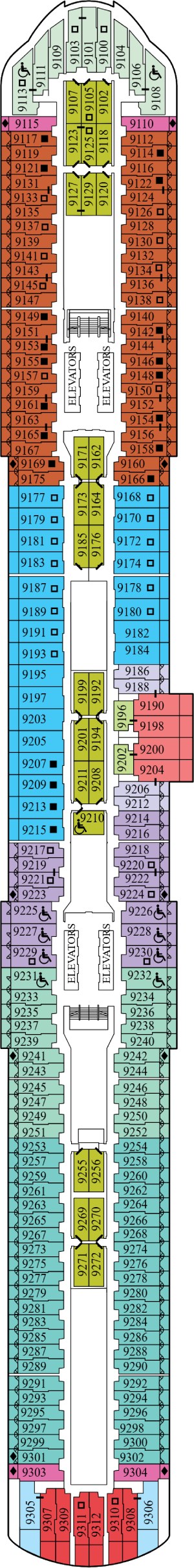 Celebrity Edge Deck 9 deck plan