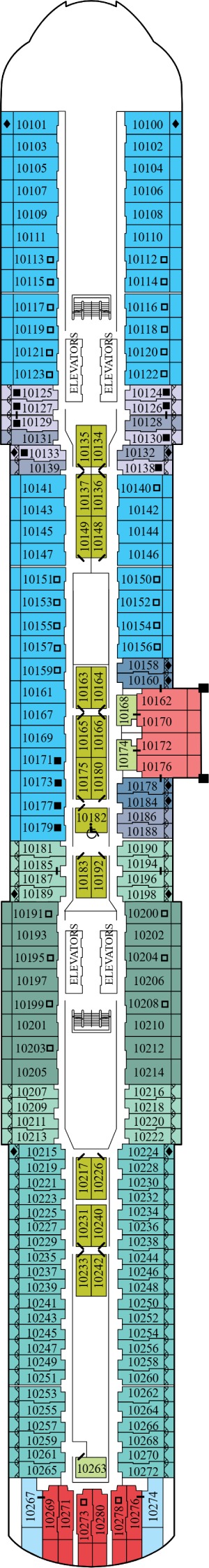 Celebrity Edge Deck 10 deck plan