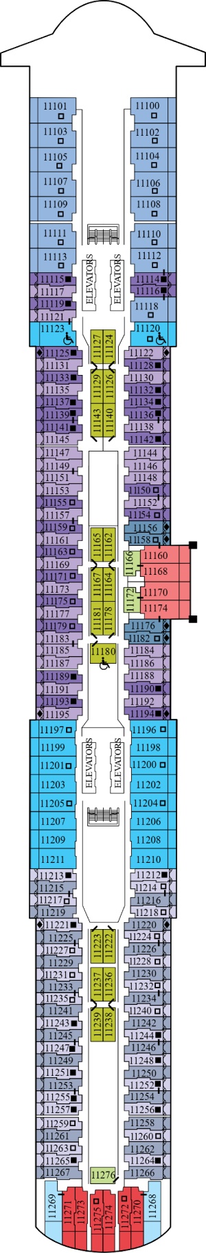 Celebrity Edge Deck 11 deck plan