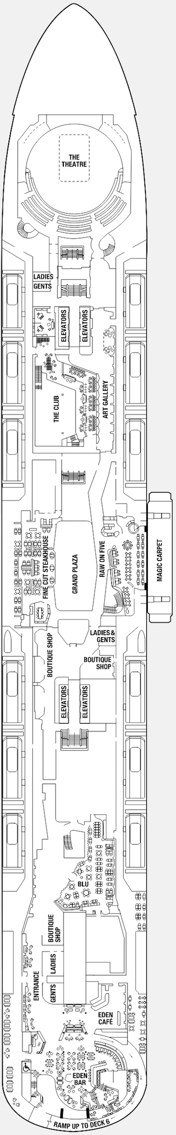 Celebrity Edge Deck 5 deck plan