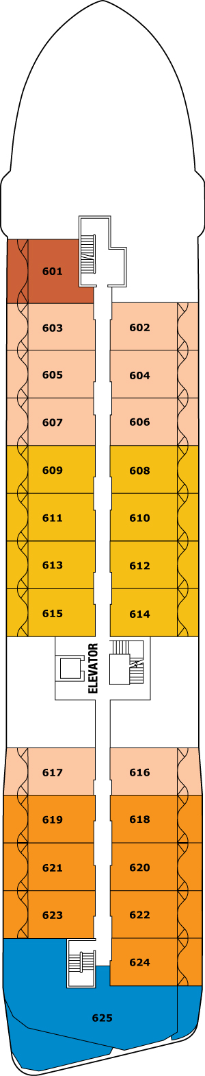 Celebrity Flora Deck 6 deck plan