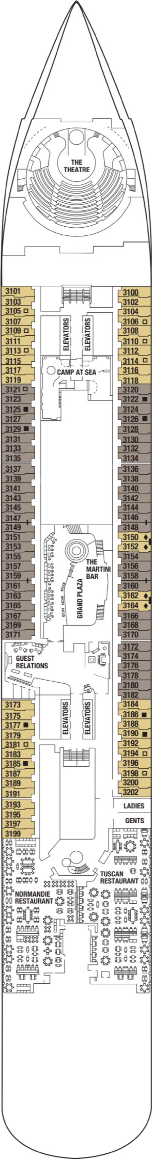 Celebrity Apex Deck 3 deck plan