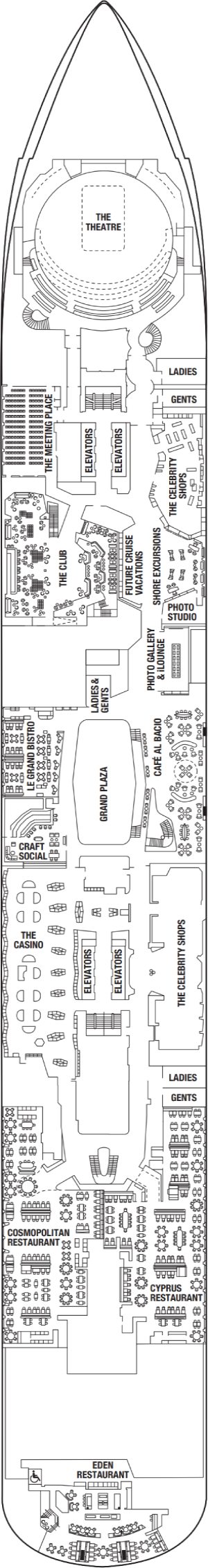 Celebrity Apex Deck 4 deck plan