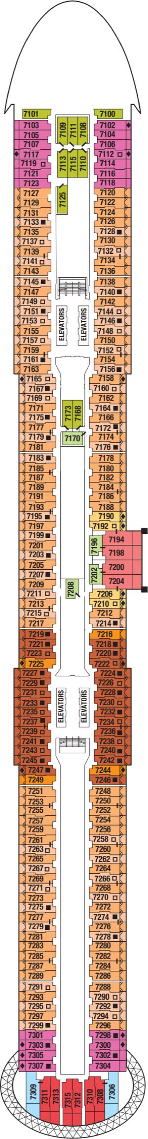 Celebrity Apex Deck 7 deck plan