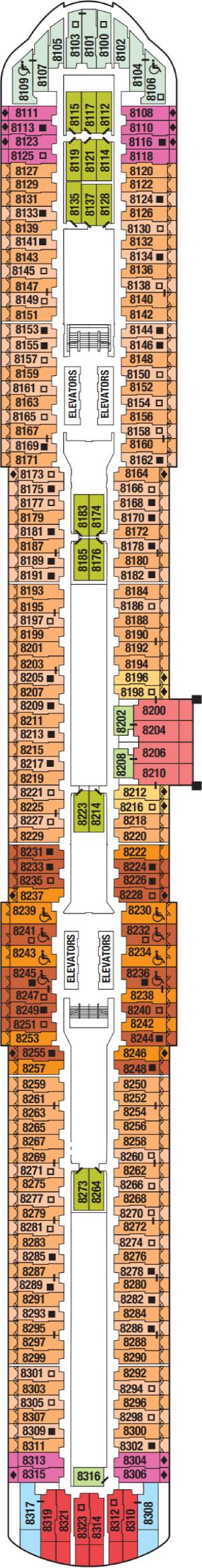 Celebrity Apex Deck 8 deck plan