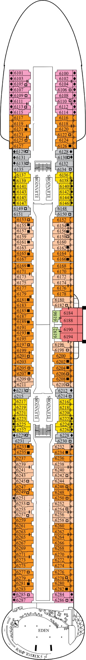 Celebrity Apex Deck 6 deck plan