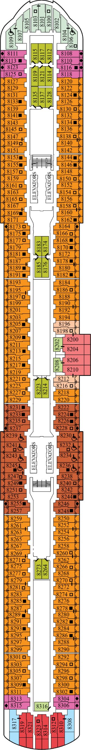 Celebrity Apex Deck 8 deck plan