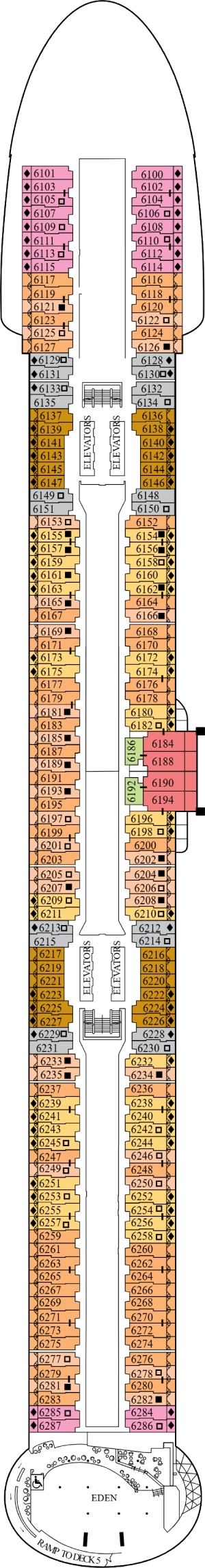 Celebrity Apex Deck 6 deck plan