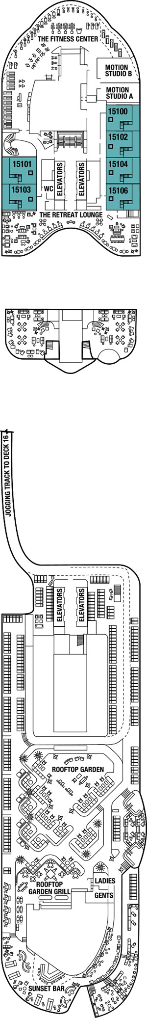 Celebrity Beyond Deck 15 deck plan