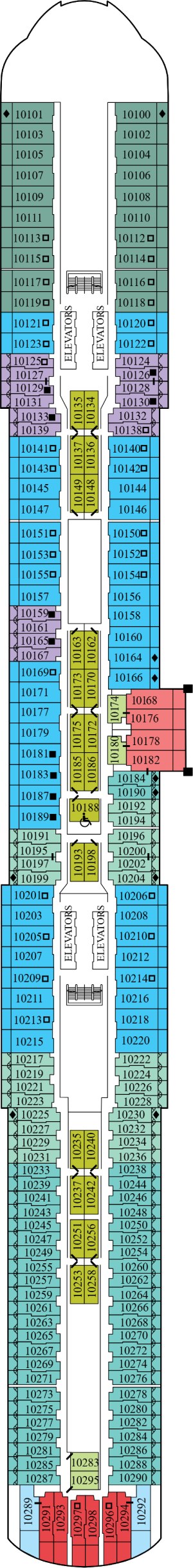 Celebrity Beyond Deck 10 deck plan