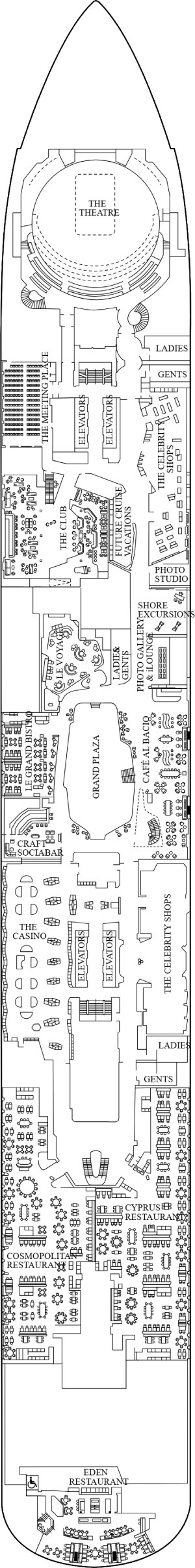 Celebrity Beyond Deck 4 deck plan