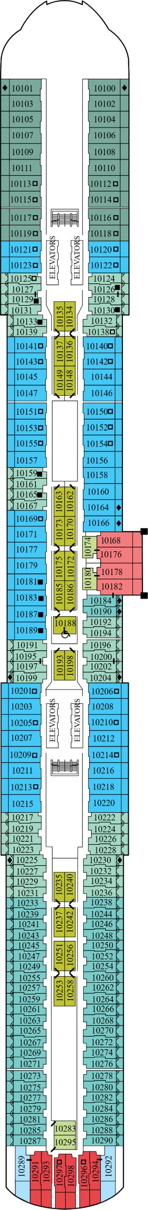 Celebrity Beyond Deck 10 deck plan