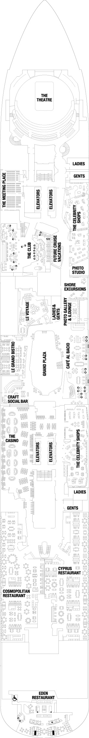 Celebrity Ascent Deck 4 deck plan
