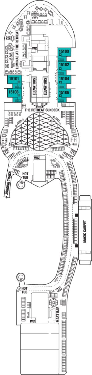 Celebrity Ascent Deck 16 deck plan