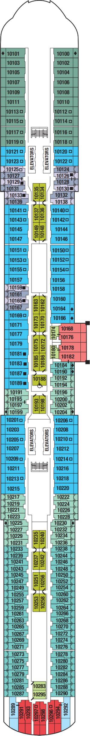 Celebrity Ascent Deck 10 deck plan