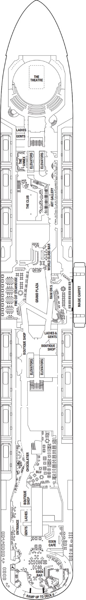 Celebrity Ascent Deck 5 deck plan