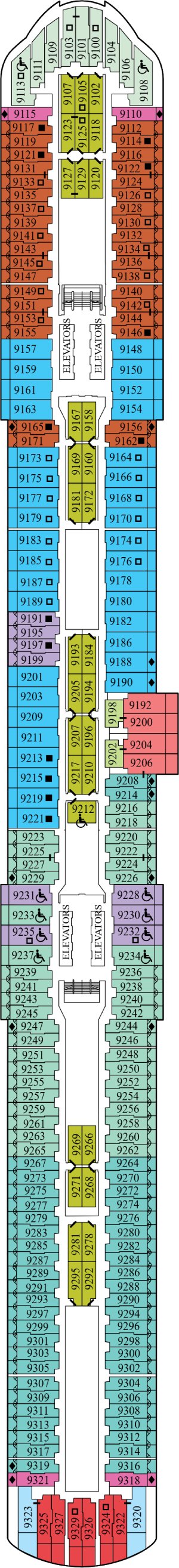 Celebrity Ascent Deck 9 deck plan