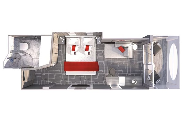 Deluxe Porthole View Stateroom with Veranda