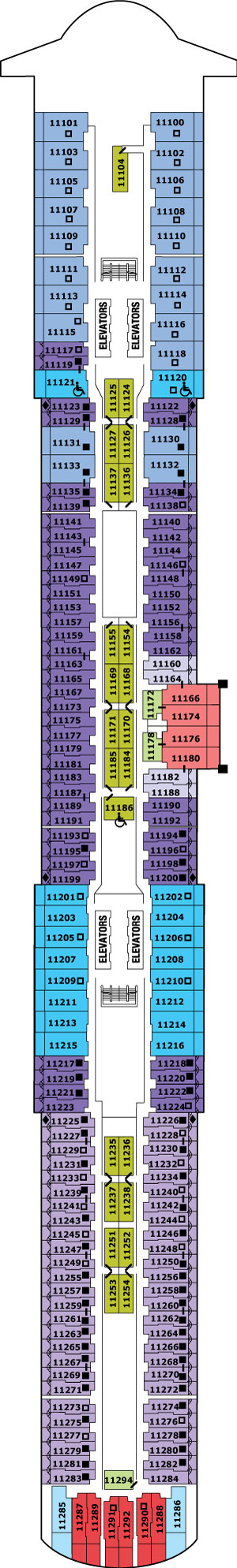 Celebrity Xcel Deck 11 deck plan