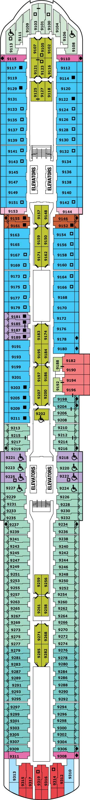 Celebrity Xcel Deck 9 deck plan