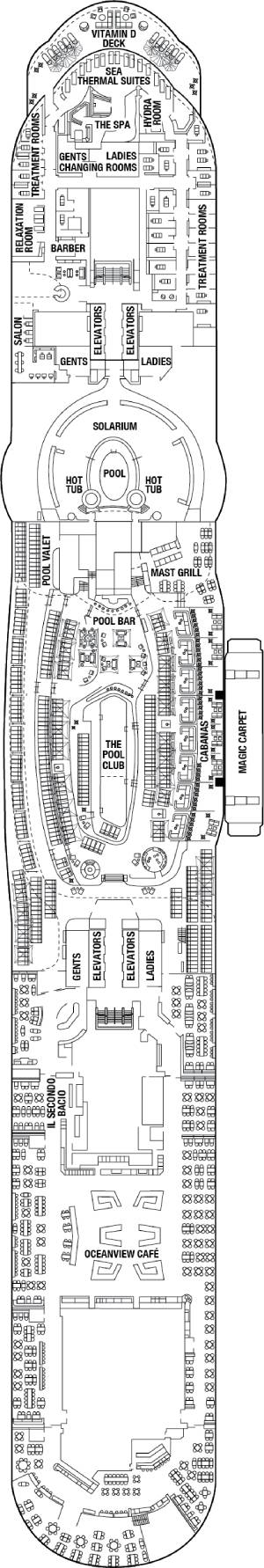 Celebrity Xcel Deck 14 deck plan