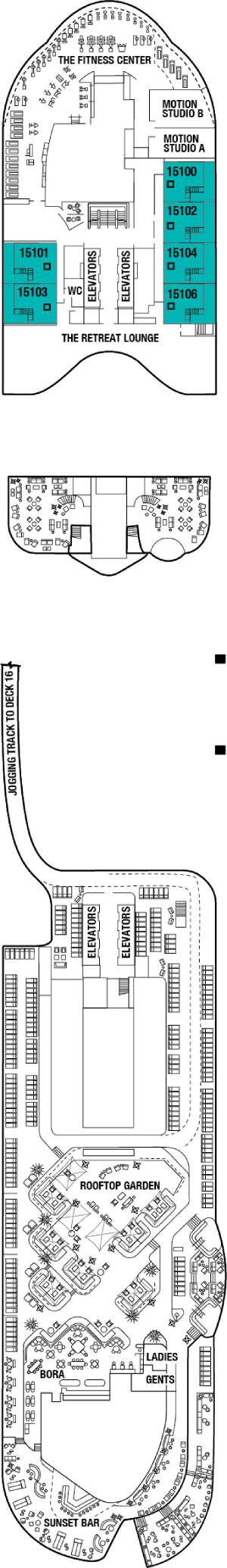 Celebrity Xcel Deck 15 deck plan